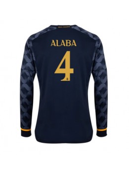 Moški Nogometna dresi replika Real Madrid David Alaba #4 Gostujoči 2023-24 Dolgi rokav